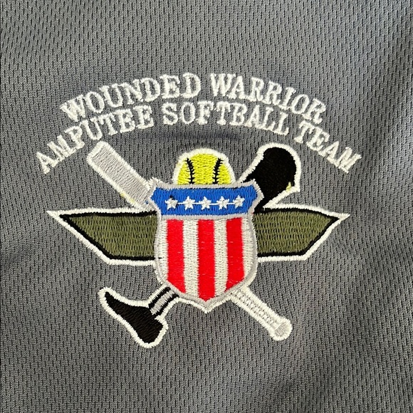 Sport-Tek Other - Sport-Tek Wounded Warrior Amputee Softball Team Embroidered Patch Polo Sz - XL